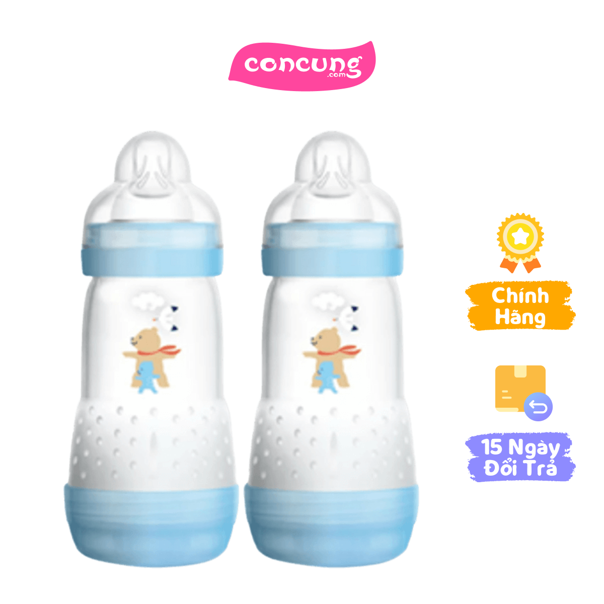 Combo 2 Bình sữa Mam Easy Start Anticolic 260ml
