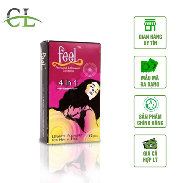 [FREESHIP] Bao Cao Su Gân Gai Kéo Dài Thời Gian Feel 4in1 Malaysia Thăng Hoa Mọi Cuộc Yêu Và Tận Hưởng Cảm Giác Tuyệt Vời Trọn Vẹn Mọi Khoảnh Khắc - Che Tên Sản Phẩm - Codoluxury