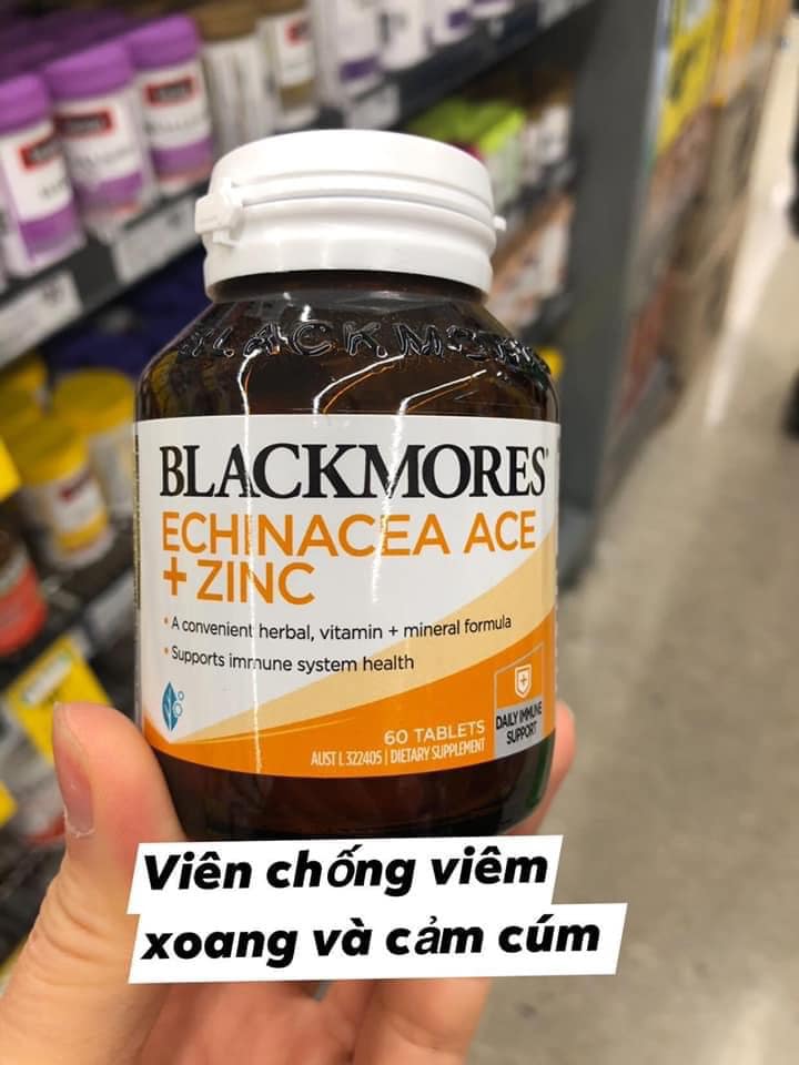 Blackmores Echinacea ACE Zin C 60 viên tăng đề kháng