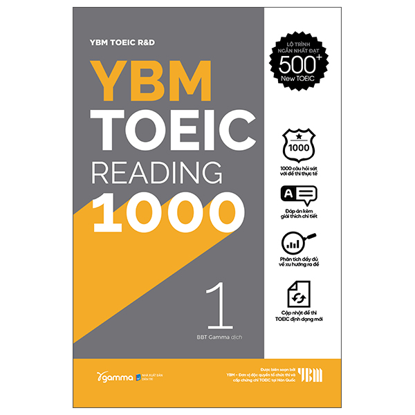 Fahasa - ybm toeic reading 1000 - vol 1