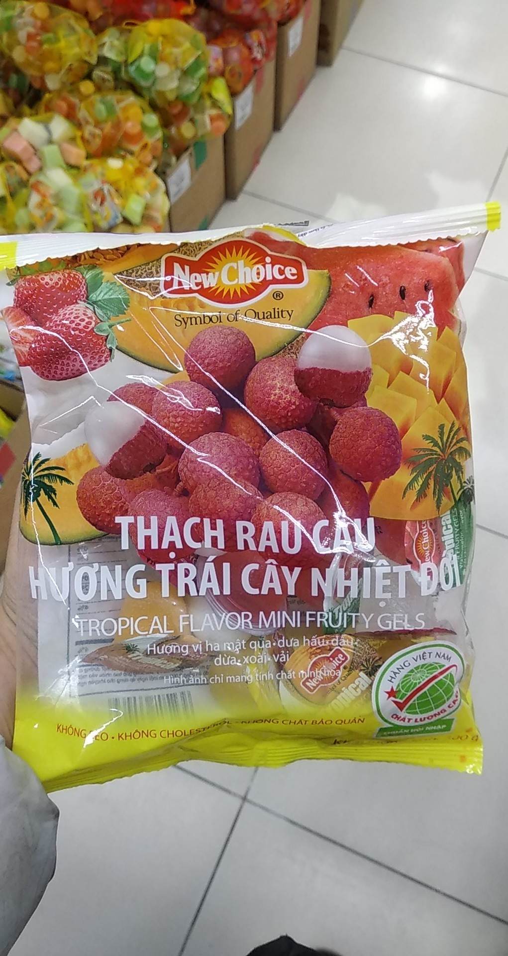Thạch rau câu hương trái cây nhiệt đới Newchoice 300g