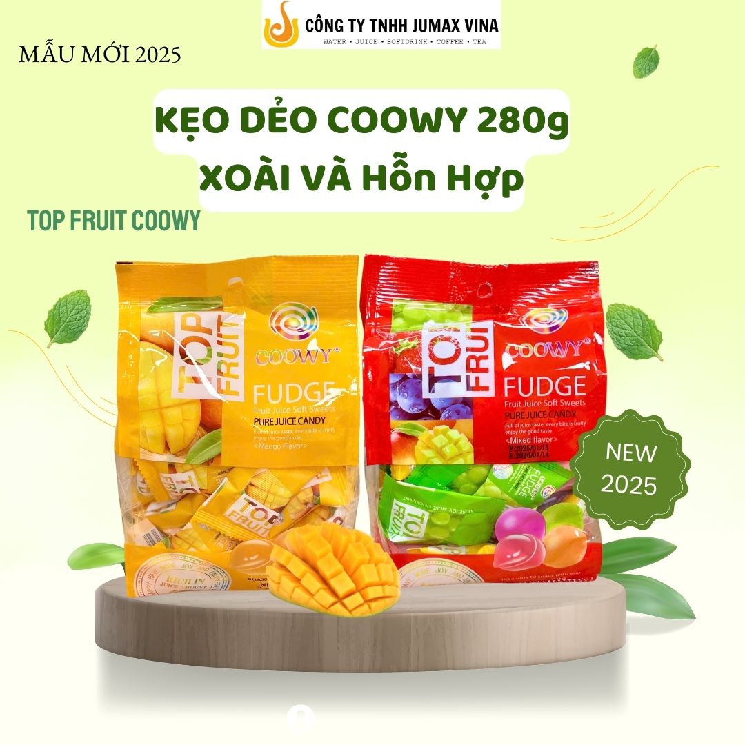[HCM] BAO BÌ MỚI Kẹo dẻo trái cây Coowy TOP FRUIT COOWY