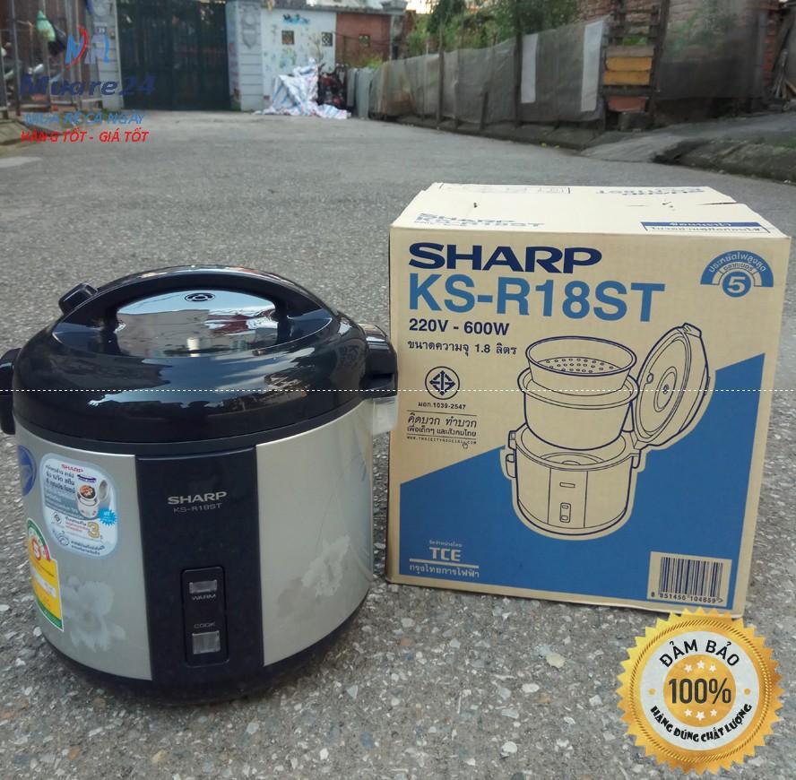 Bảo hành 12 Tháng Nồi cơm điện Sharp KS R18ST Thailand 1.8 lít