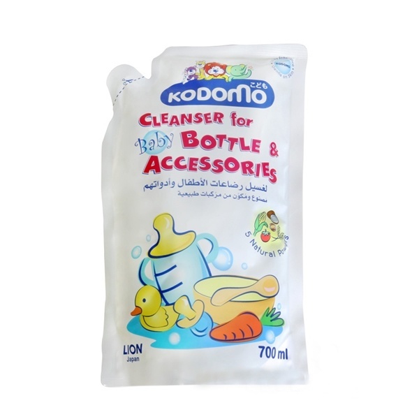 [HCM]Combo Nước rửa bình sữa Kodomo 750ml + bịch 700ml