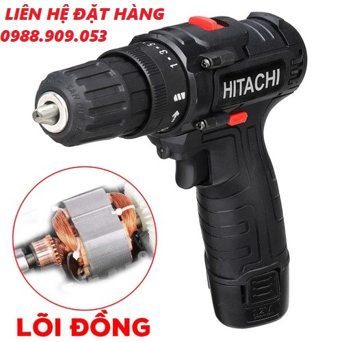 MÁY KHOAN BẮT VÍT BA CHỨC NĂNG HITACHI 12V
