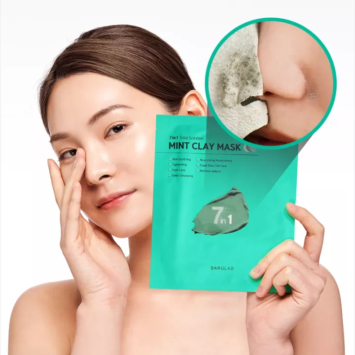 Mặt Nạ Barulab 7 In 1 Total Solution Mint Clay Mask Xanh (Date 07/2024)