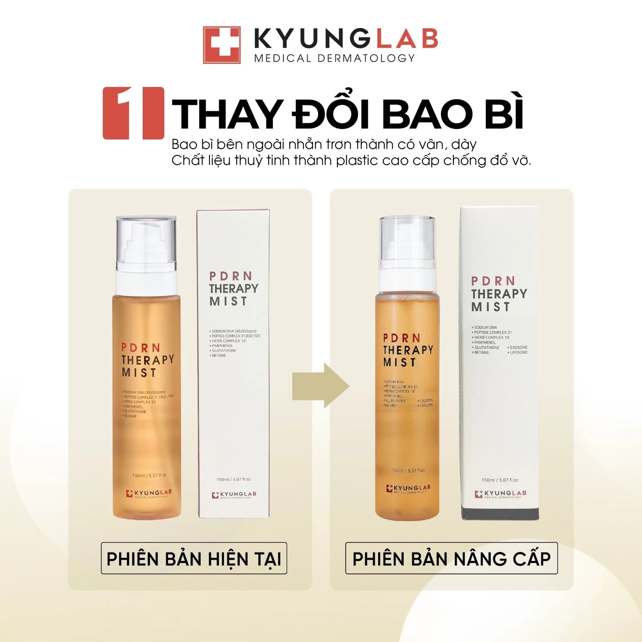 [KyungLab] Xịt Khoáng Dưỡng Ẩm PDRN Therapy Mist - 150ml Mẫu Mới