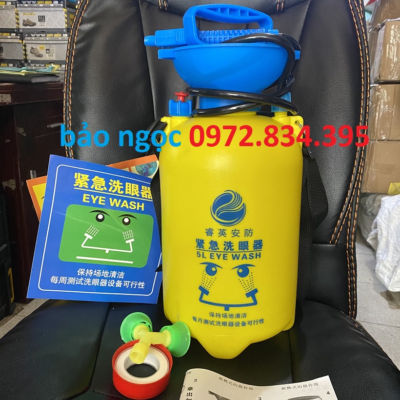 BÌNH RỬA MẮT, VÒI RỬA MẮT KHẨN CẤP 3L,5L,8L,