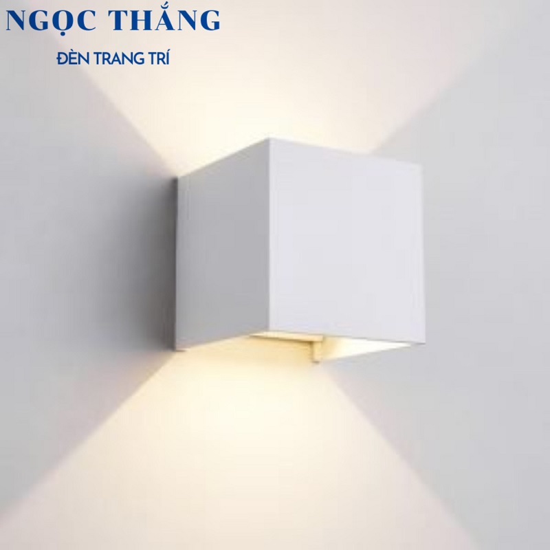 Đèn Led treo tường hắt tường trang trí ngoài trời trong nhà ánh sáng vàng Led 10W 220V VNT606 Ngọc Thắng
