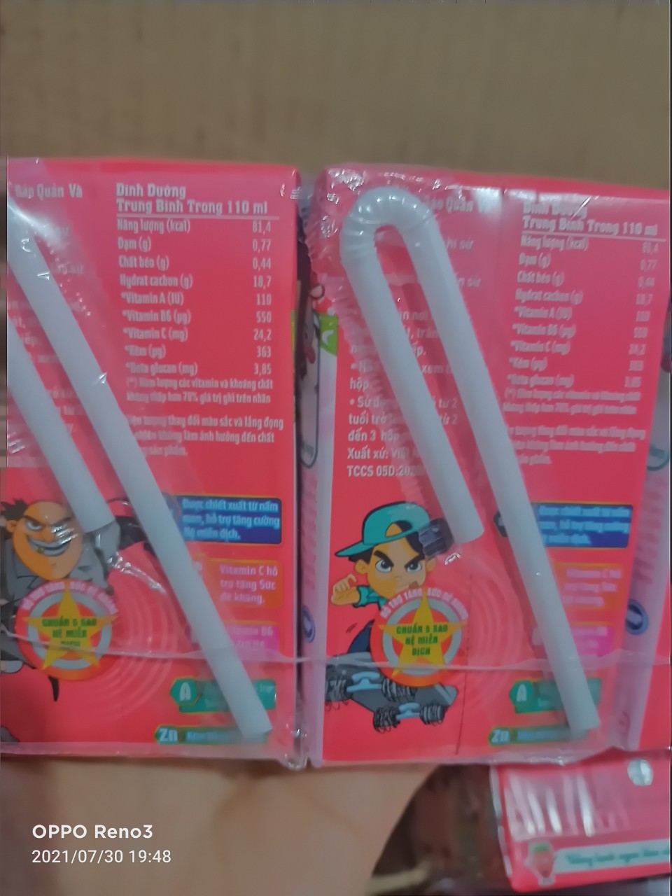 Thùng 48 hộp 110ml Sữa trái cây KUN DÂU
