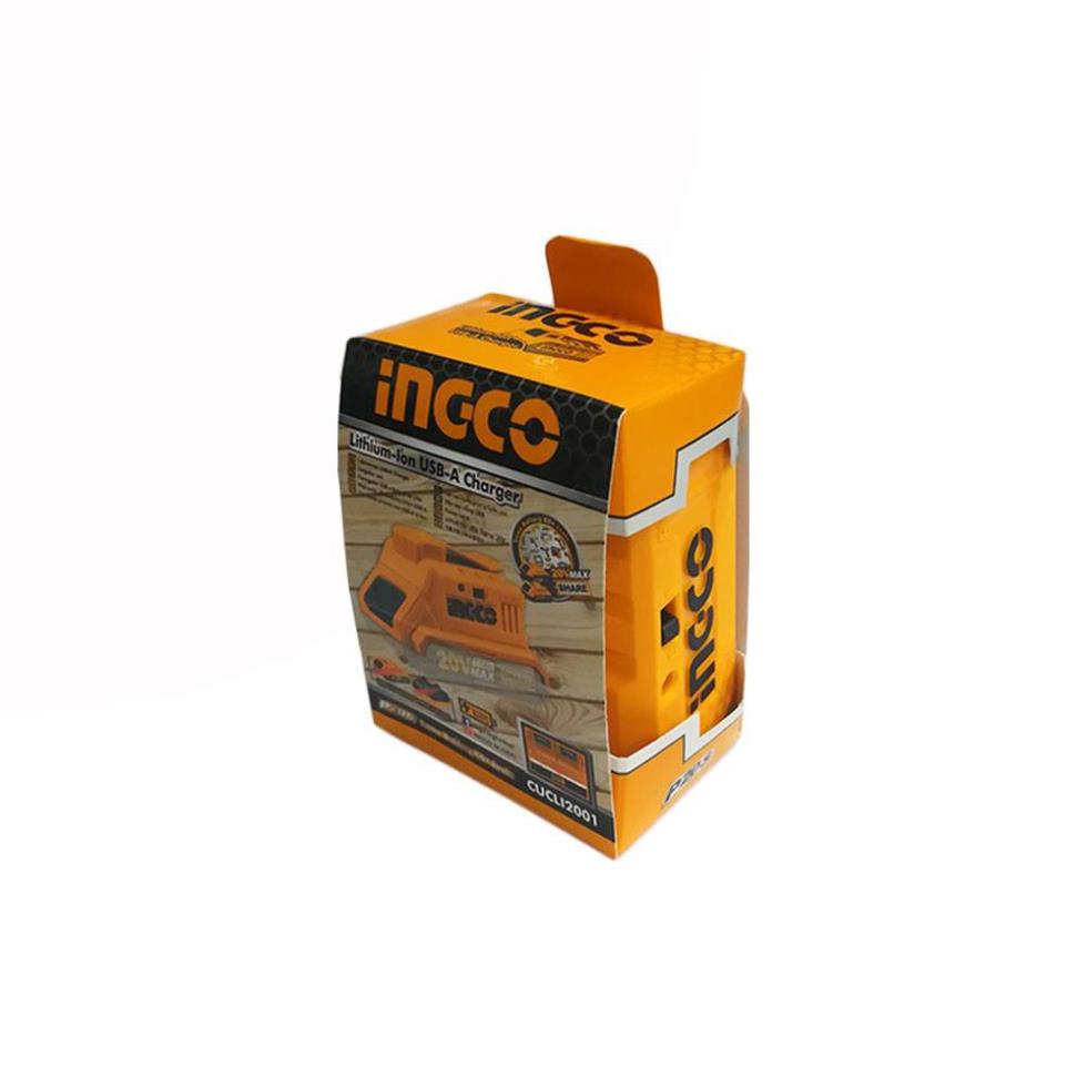 Sạc USB Lithium 20V INGCO CUCLI2001 KHÔNG KÈM PIN VÀ SẠC