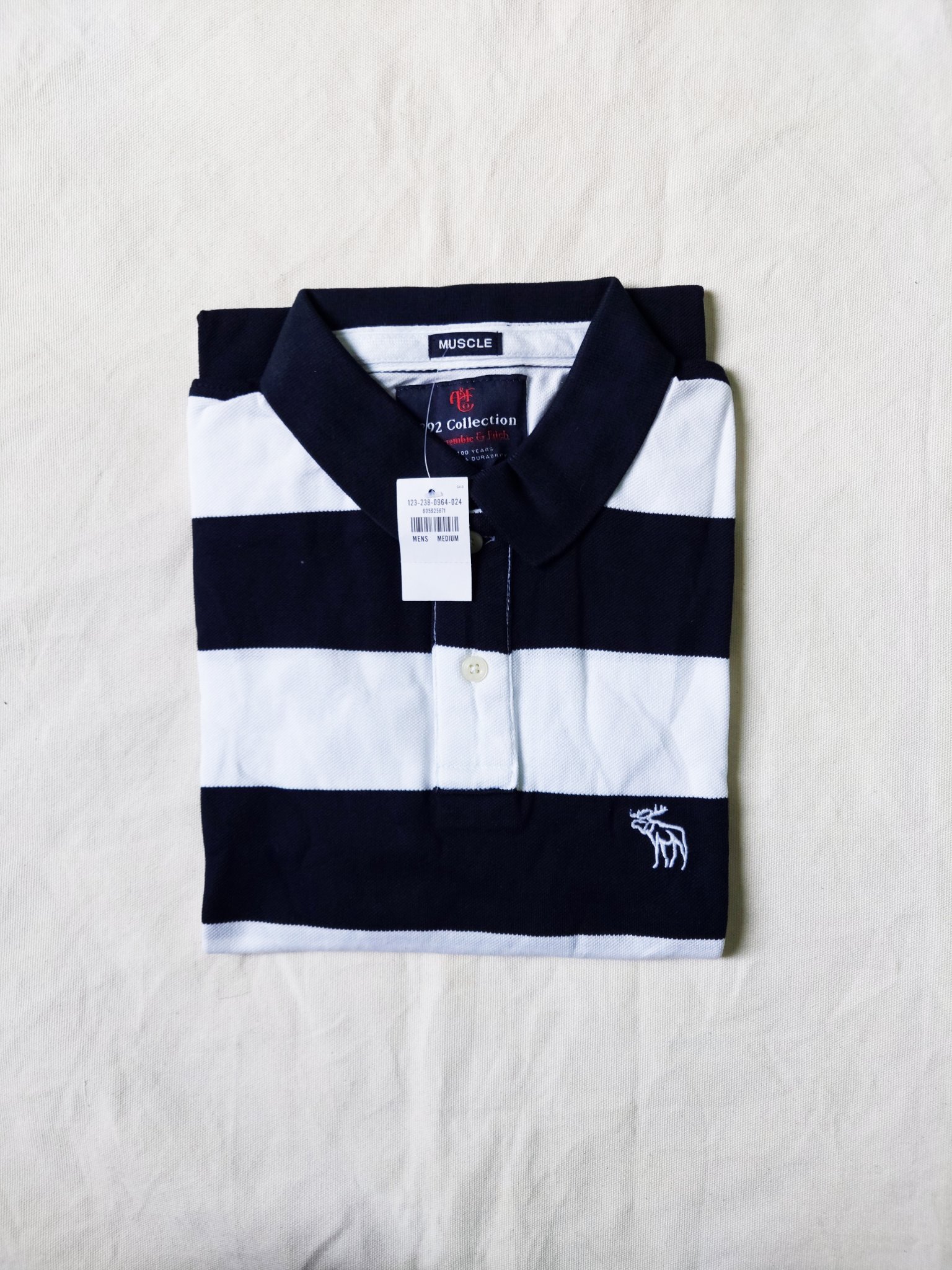 Áo thun polo sọc Abercrombie