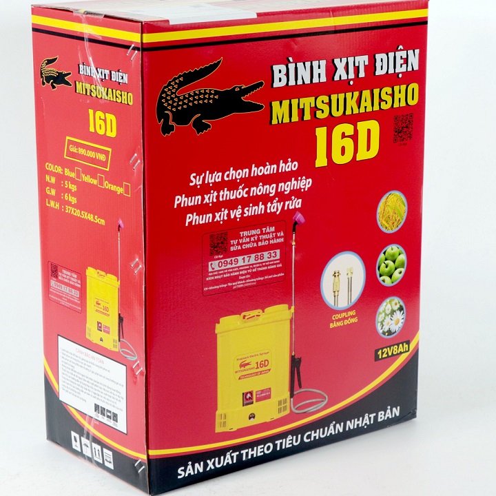 Bình Phun Xịt Dùng Điện Mitsukaisho 16D Thương Hiệu Nhật Bản