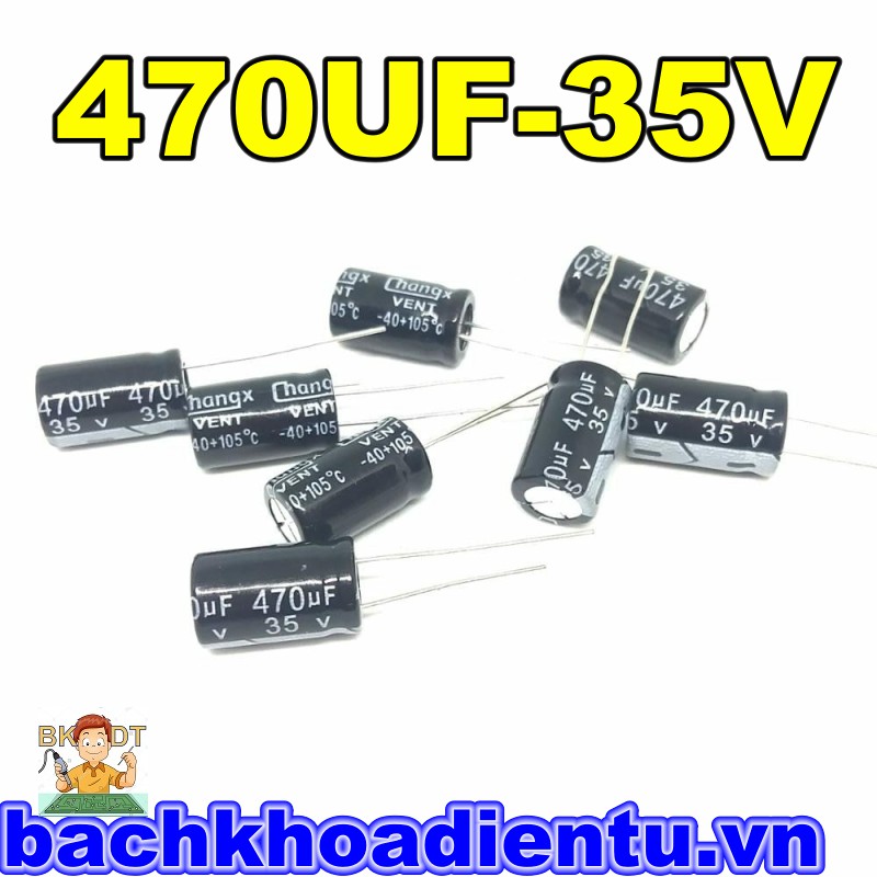 Tụ hóa 470uf 50v 35v 25v 16v đầy đủ các loại