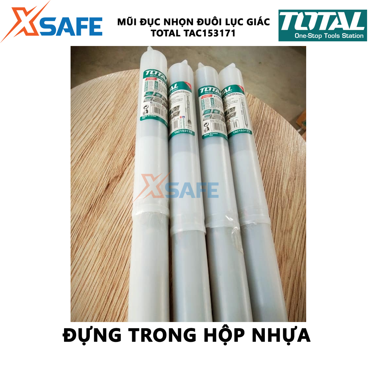 Chisel tip pointed tail hexagonal total TAC153171 | chisel tip pointed size 17x280mm, pointed, độ durable, heat-resistant [xsafe] [xsafe]