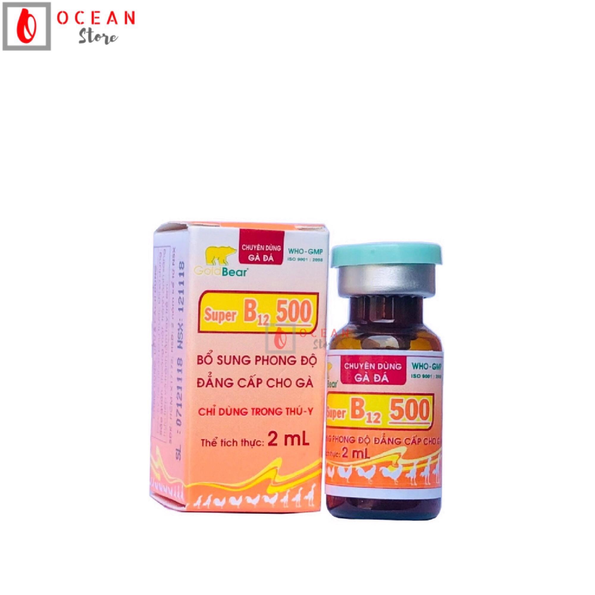 Thuốc nuôi cho gà đá - Thuốc Super B-12 500 2ml