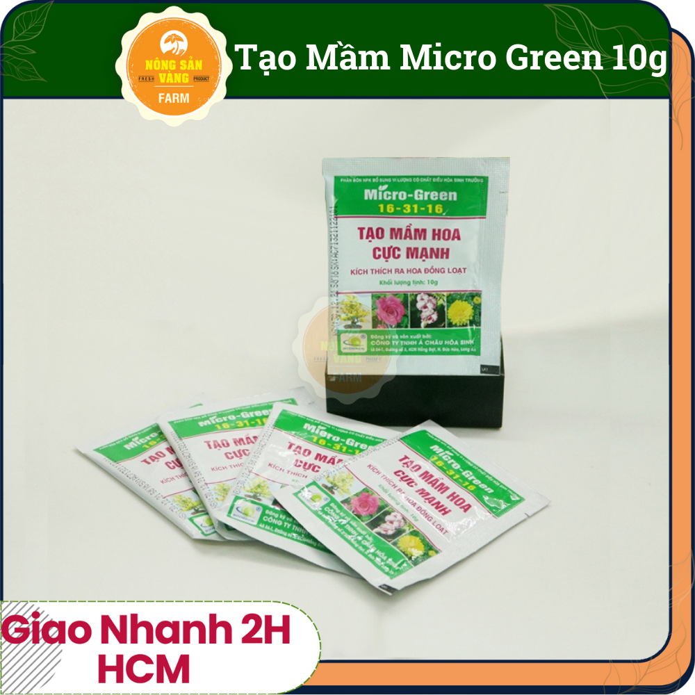Phân bón NPK Kích Thích Ra Hoa Đồng Loạt (Gói 10 Gram) - Nông Sản Vàng