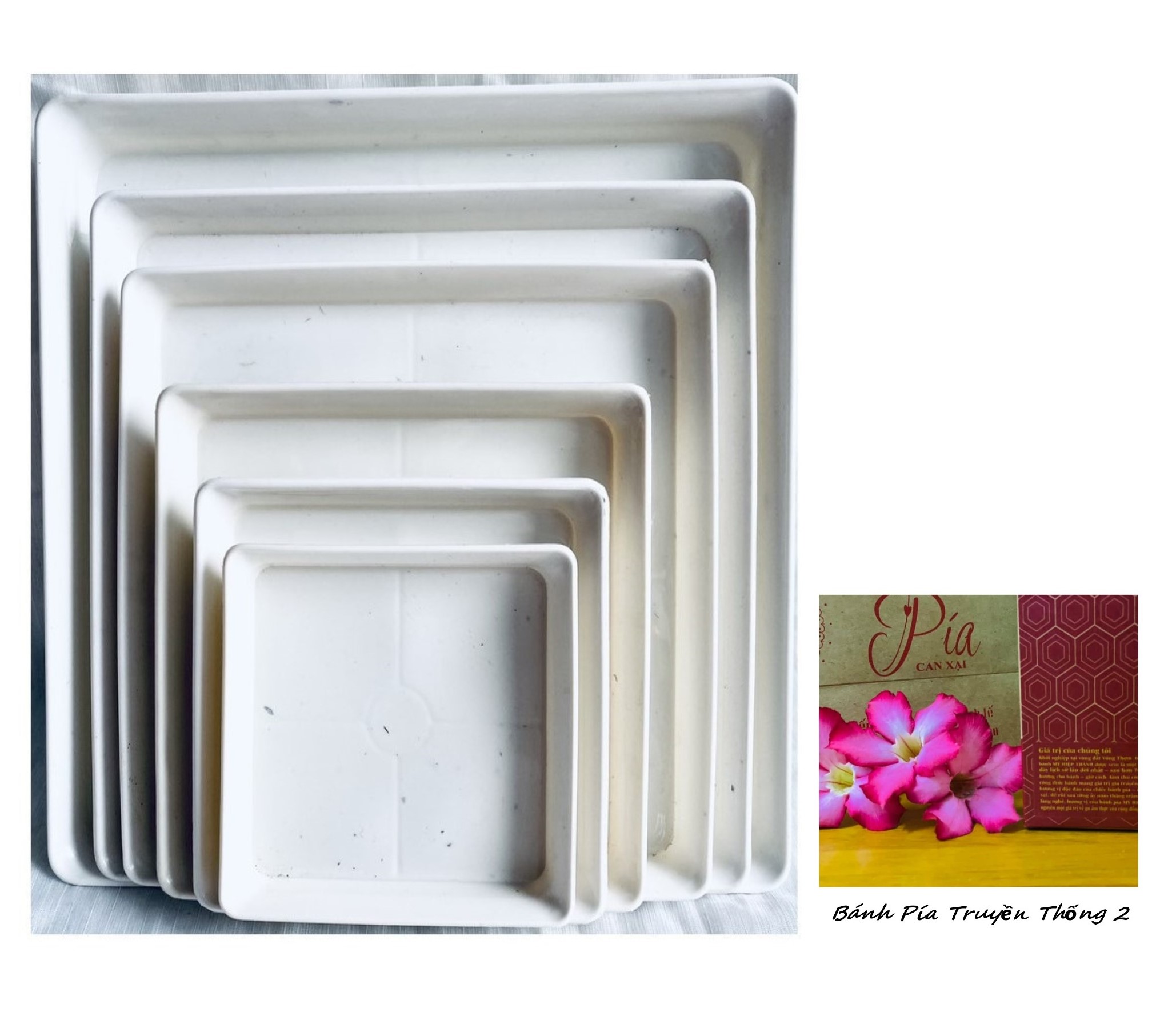Đĩa lót chậu Vuông 15cm - #062C#