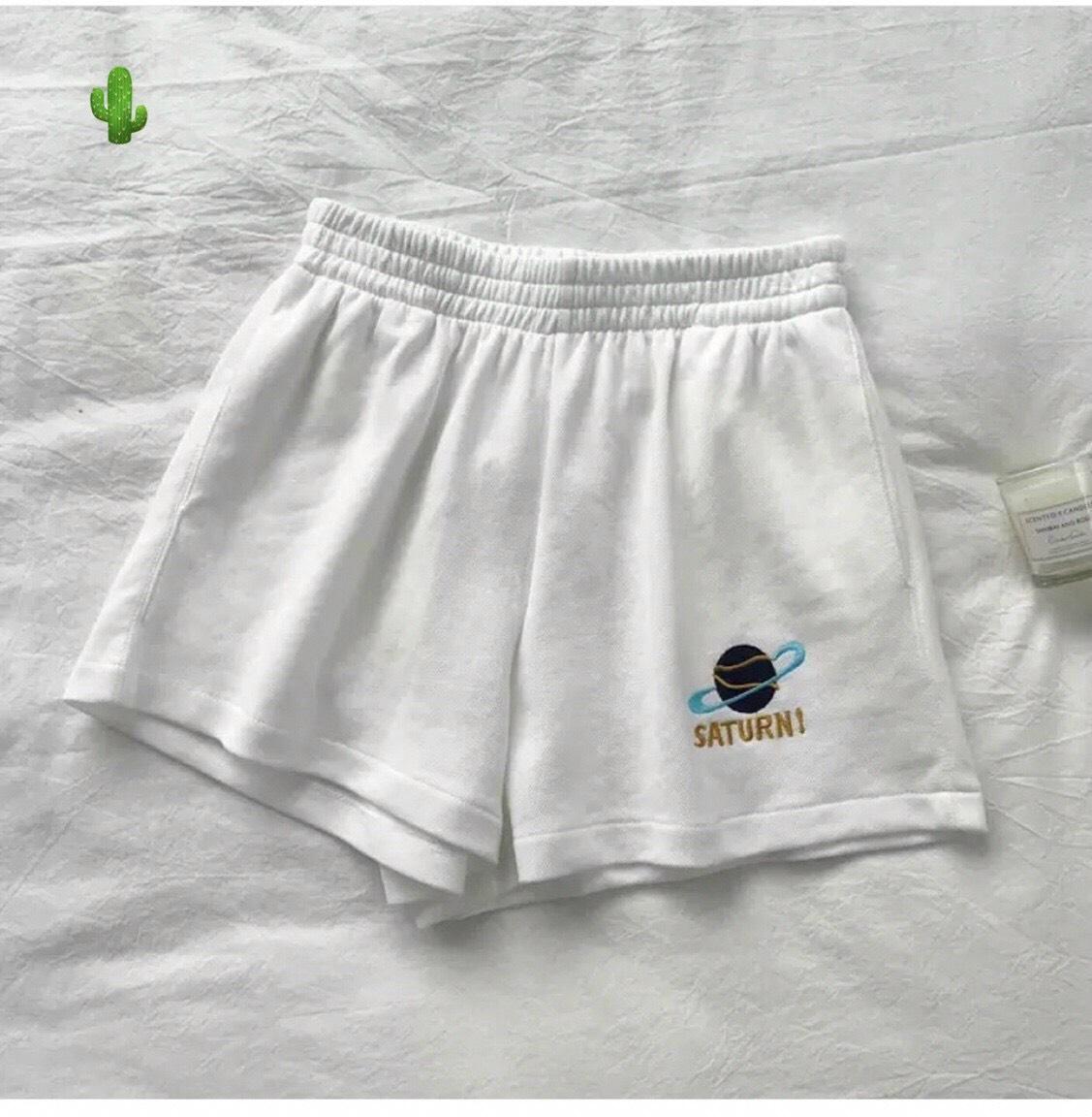 QUẦN SHORT ĐÙI NỮ THÊU LOGO CUTE