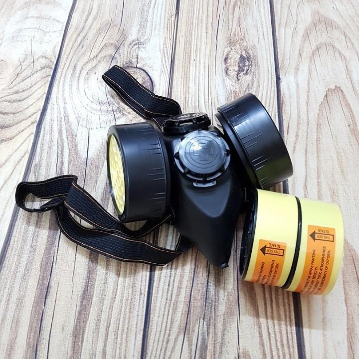 COMBO MẶT NẠ PHÒNG ĐỘC 2 MANG KÈM 2 PHIN LỌC THAY THẾ