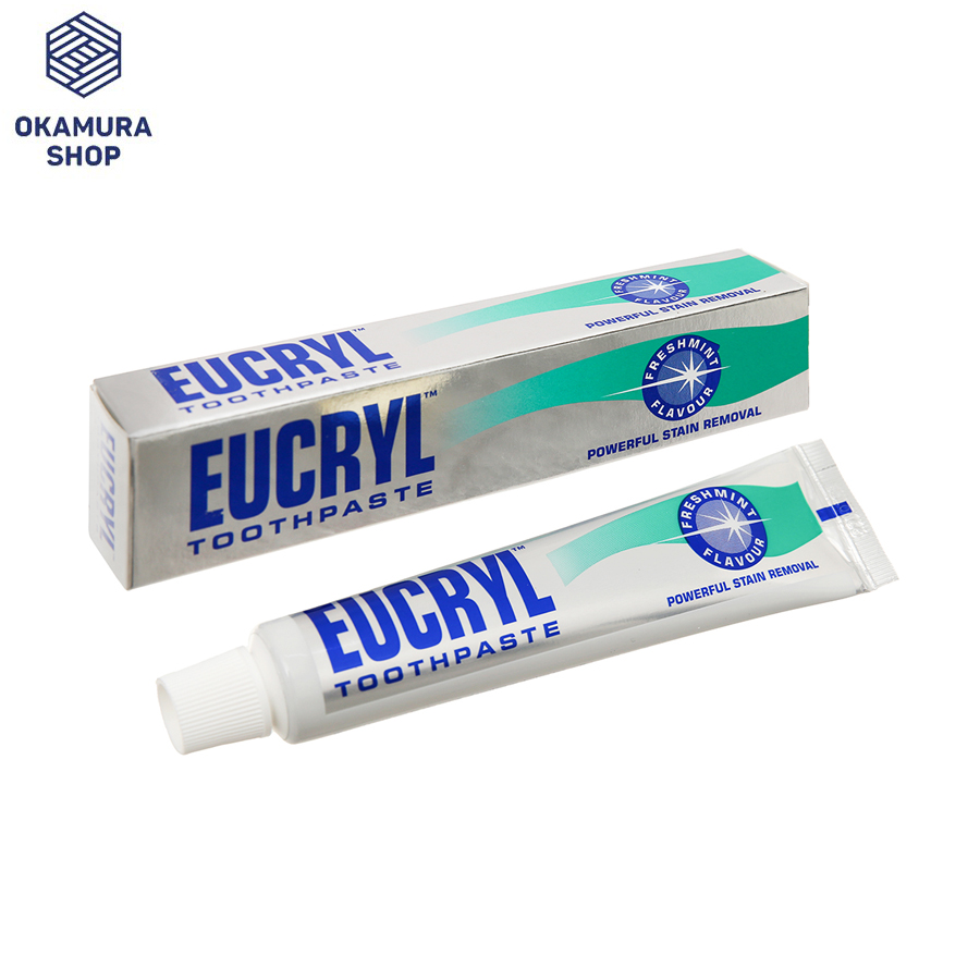 Kem Đánh Răng EUCRYL Làm Trắng Răng Hương Bạc Hà 62g Tooth Paste Freshmint