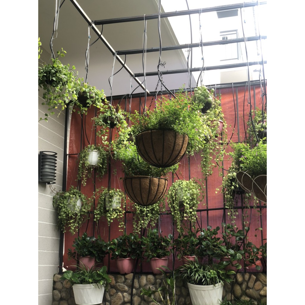 [HCM]Chậu treo xơ dừa tròn phi 30