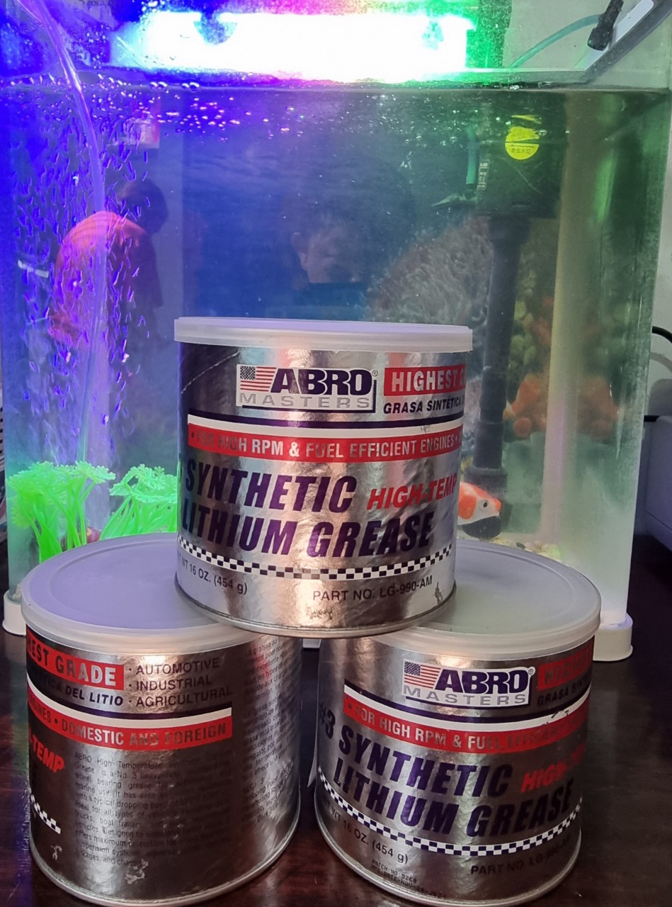 Mỡ Bò Xanh Đen ABRO Synthetic Lithium Grease USA (454g)