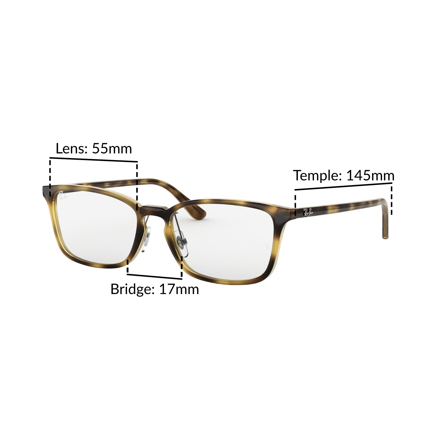 Mắt Kính Ray-Ban - RX7149D 2012 - Kính thường Size 55