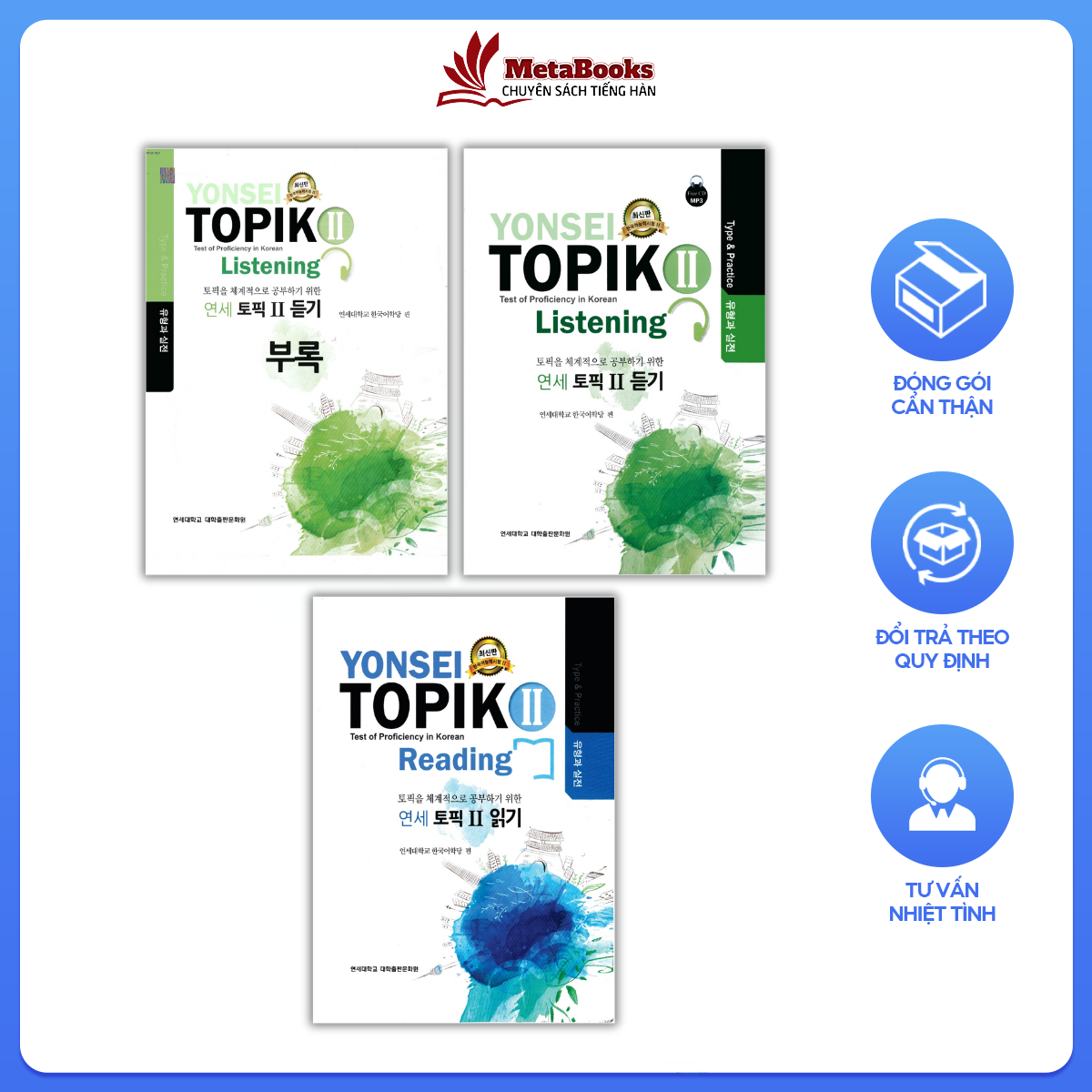 Combo yonsei topik ii, đọc hiểu và nghe, đầy đủ đáp án kèm file nghe