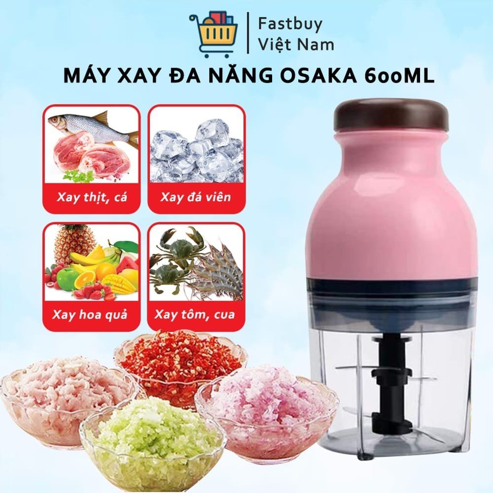 [Voucher 7% Max 800K]Máy Xay Đa Năng Osaka (Loại Dẹt)  Thiết Kế Thông Minh Cao Cấp, Chân Đế Chống Trượt, Chức Năng Tự Ngắt Khi Quá Tải