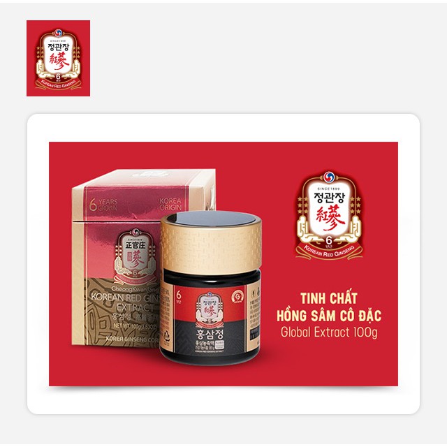 [HCM]Tinh Chất Hồng Sâm Cô Đặc KGC KRG Extract 100g