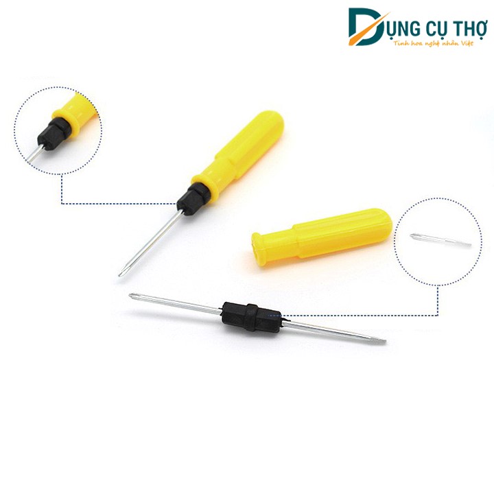 Tua vít vặn ốc vít màu vàng