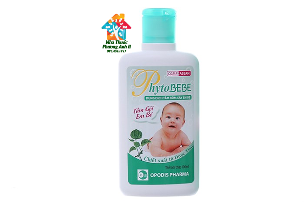 [HCM]Sữa tắm gội rôm sẩy cho bé Phyto BEBE 100ml