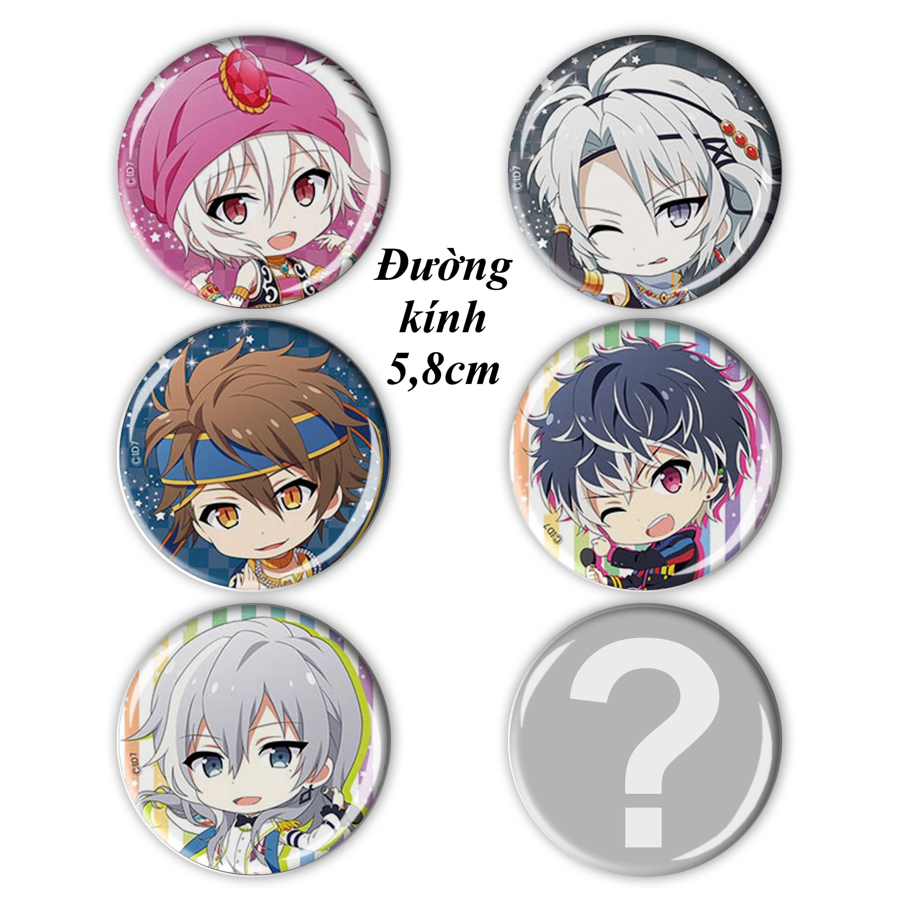 [HCM]Set 6 Huy hiệu Anime Idolish7