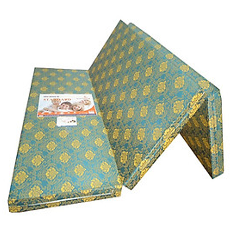 Nệm Bông Ép 1m8x1m95x5cm Gấp 3 Thoáng Mát Chắn Chắn, Gấp Gọn Dễ Di Chuyển( Giao Màu Ngẫu Nhiên )