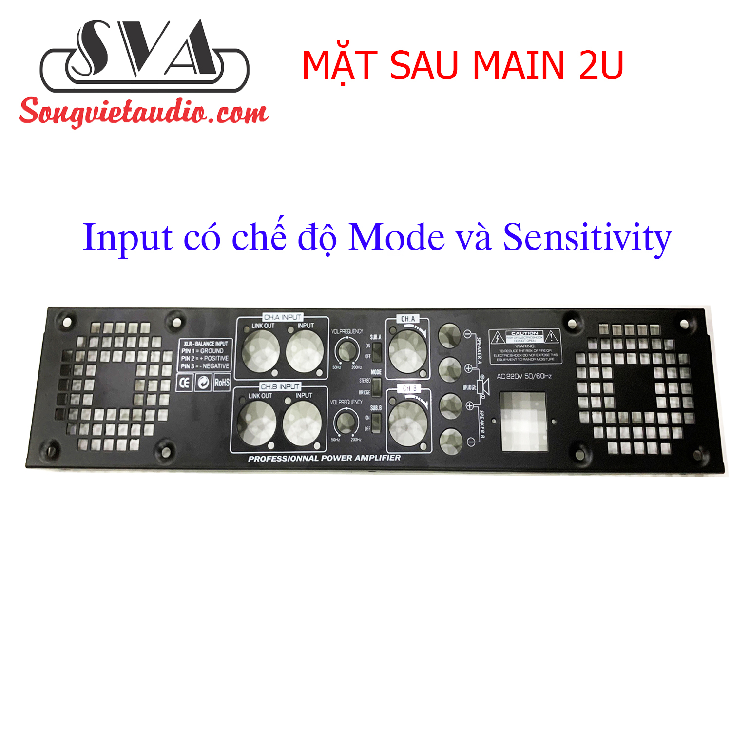 Mặt sau main 2 kênh