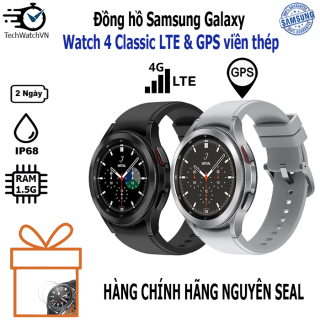 Đồng hồ Samsung Galaxy Watch 4 Classic 42mm & 46mm LTE , GPS viền thép - Chính hãng SSVN nguyên seal thumbnail