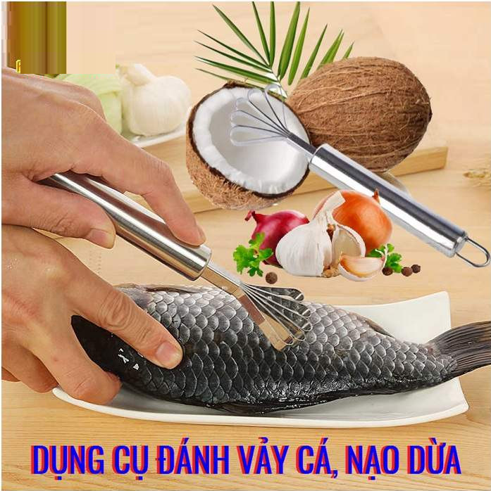 🐳 Dụng Cụ Đánh Vảy Cá - Nạo Dừa Đa Năng 🐳