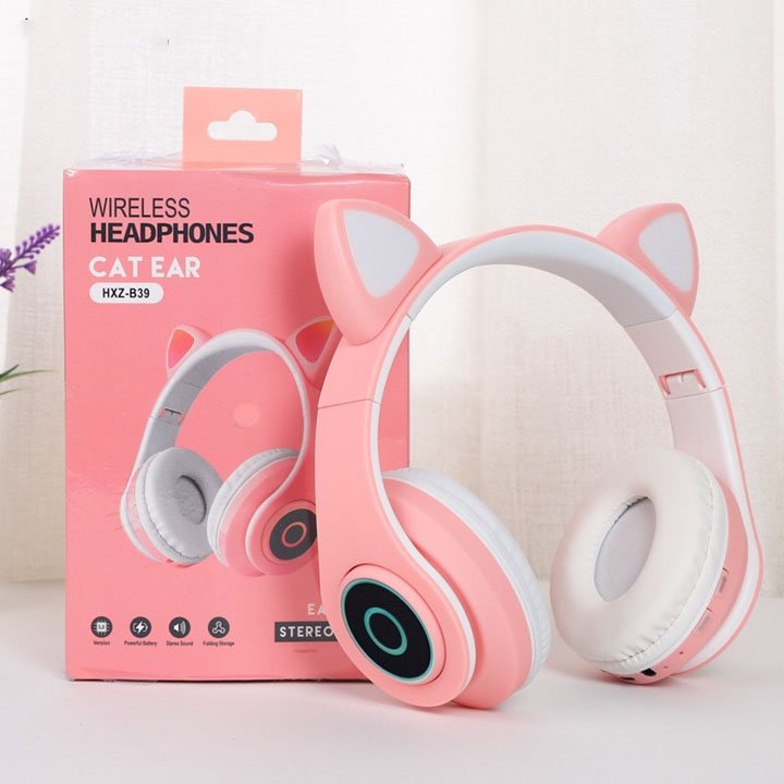 Tai nghe điện thoại, tai nghe không dây, Tai nghe mèo Blutooh Cater chính hãng có đèn led, và vô só chức năng đặc biệt khác hàng chính hãng