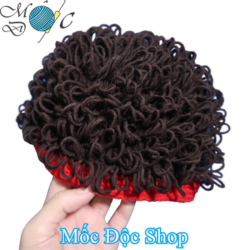 Mũ len tóc xù cho bé trai [dùng len Milk cotton nên độ bền cao]