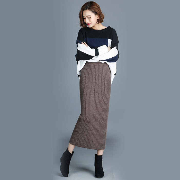 Chân Váy Len Công Sở Dài