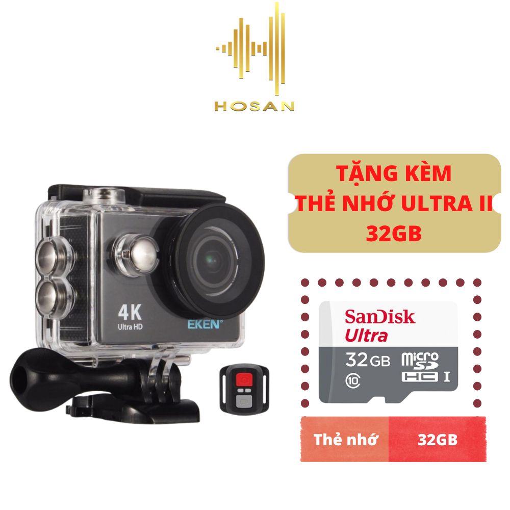 Camera hành trình Eken H9R V2 - Camera hành động quay 4K cực chất hỗ trợ wifi kết nối trong phạm vi 10m