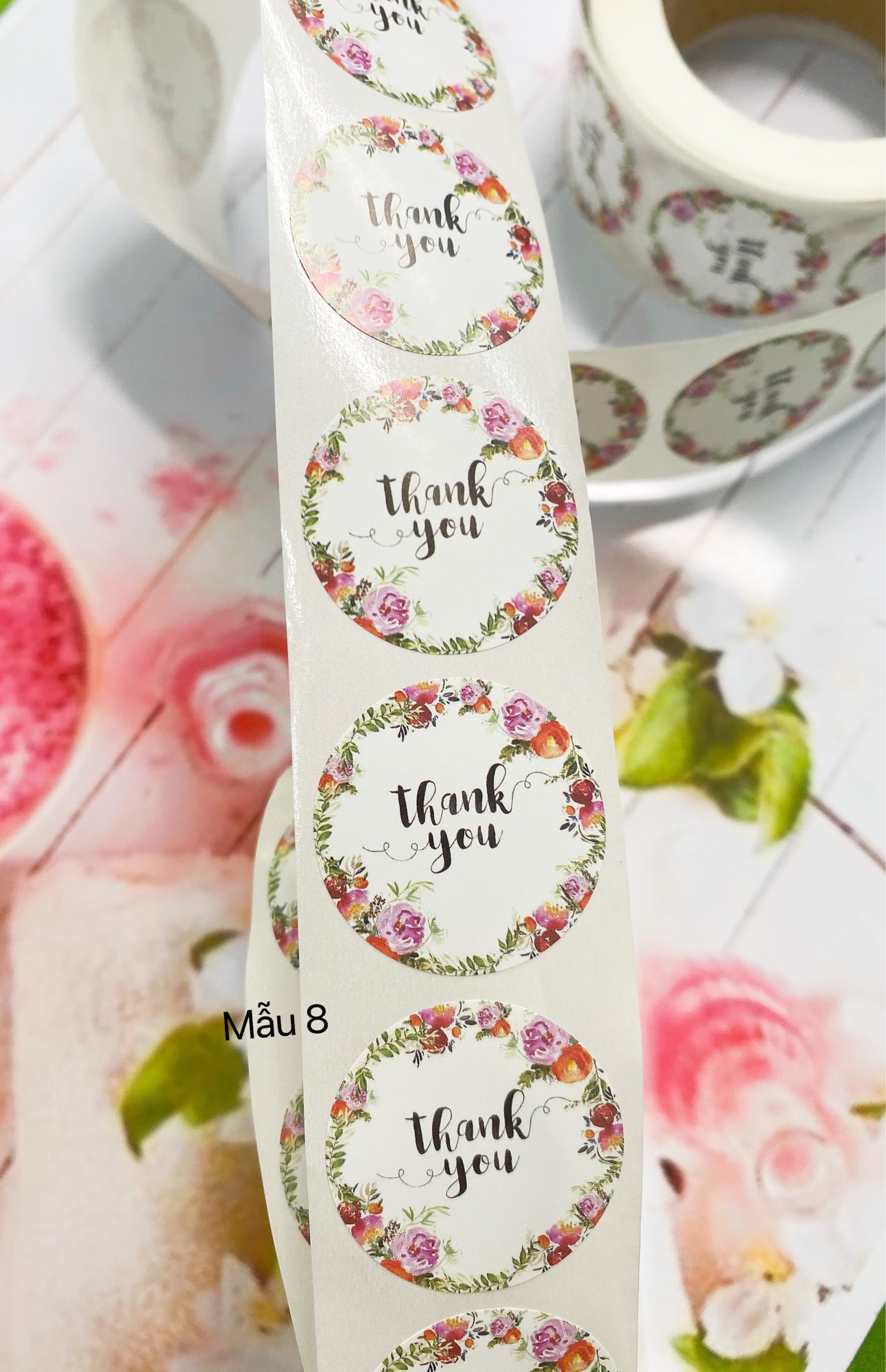 [HCM]Sticker in chữ thank you ( 20 tem )