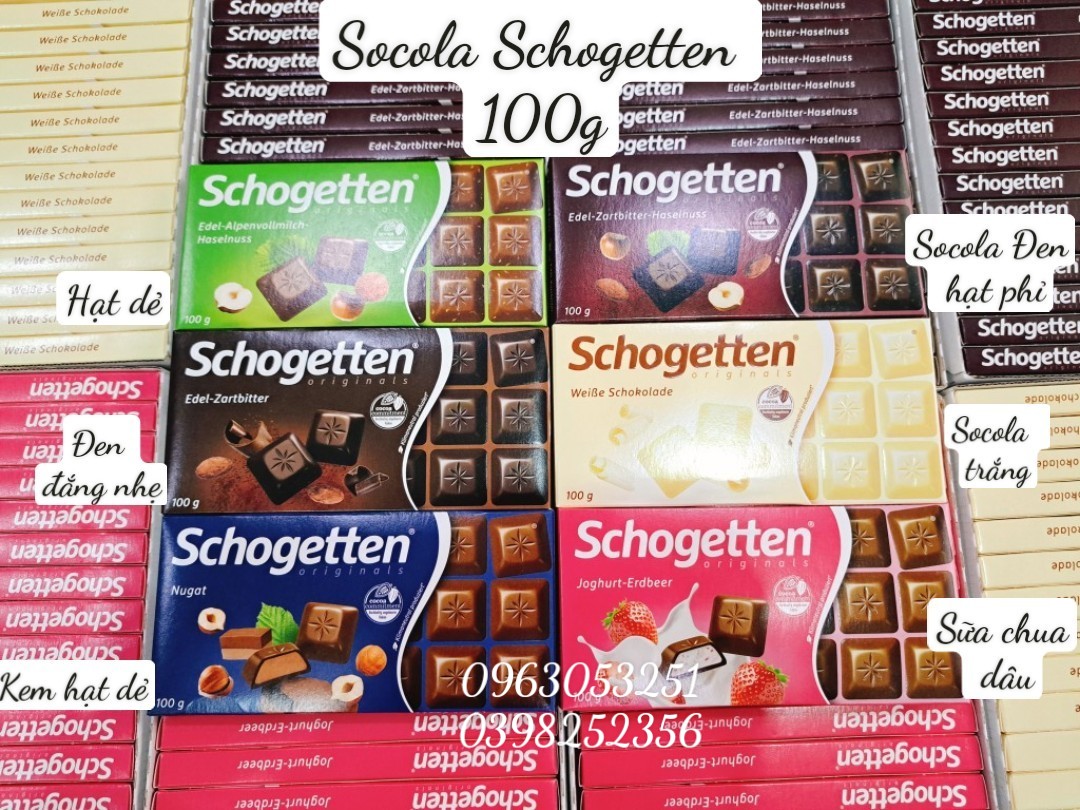 Socola Schogetten 100g ( socola đen đắng nhẹ ) leetrinh