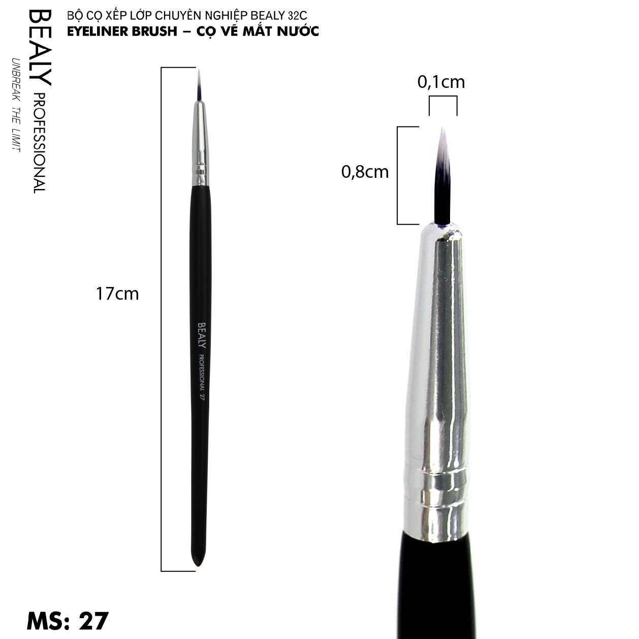 CỌ EYELINER XẾP LỚP BEALY NO.16