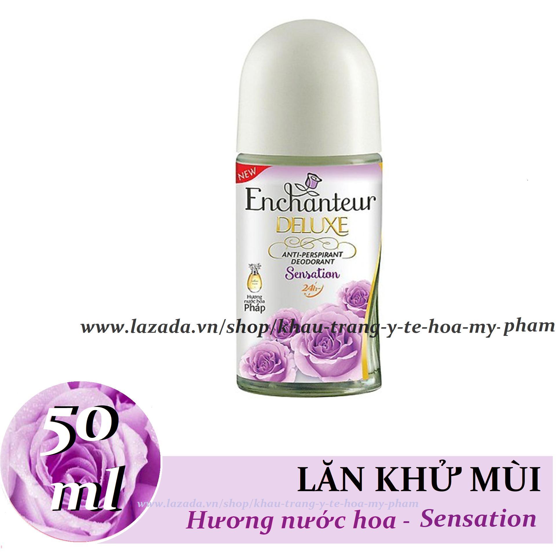 [HCM]Enchanteur - Lăn khử mùi Hương nước Hoa Sensation 50 ml