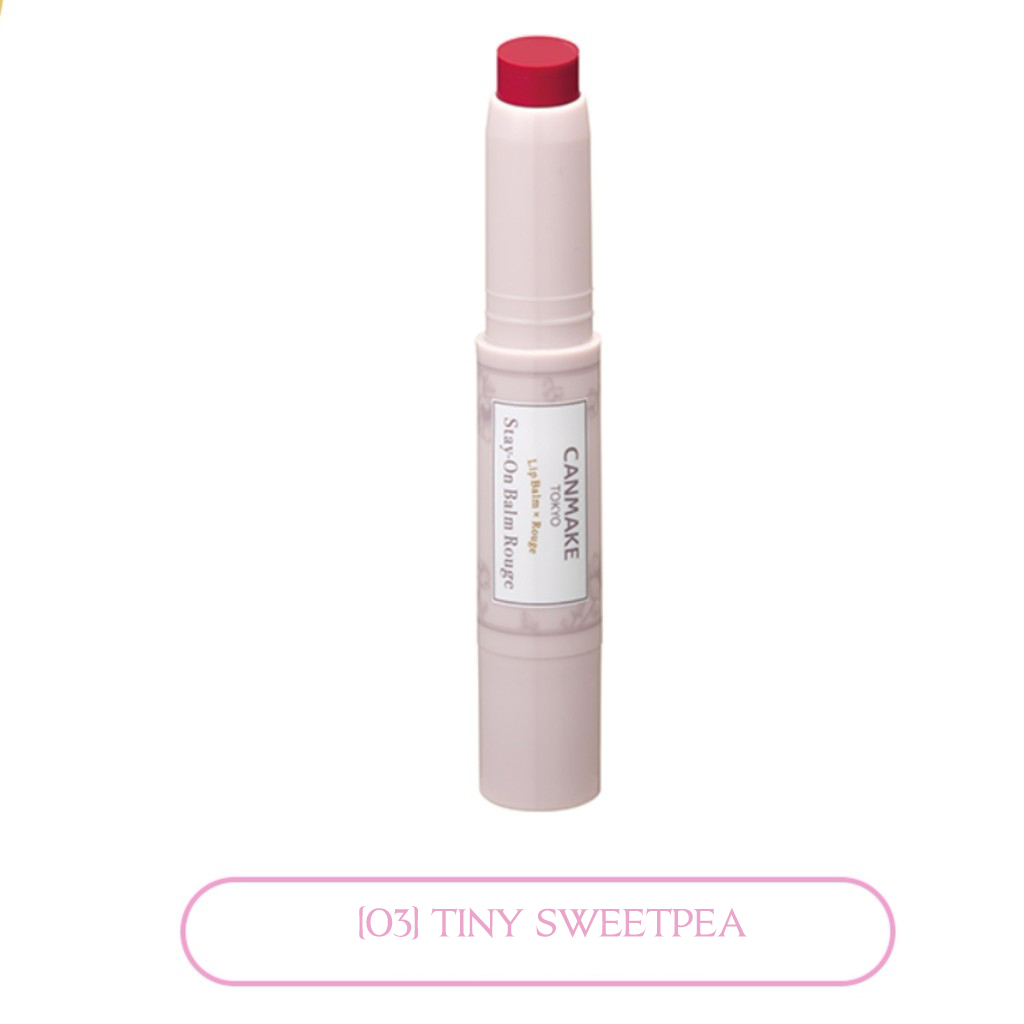 Son Dưỡng Môi Canmake Stay-on Balm Rouge 2,7g.#03 Tiny Sweetpea