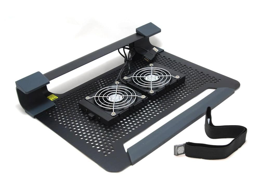 Đế tản nhiệt laptop CoolerMaster U2 Plus - 2 quạt rời chân đế