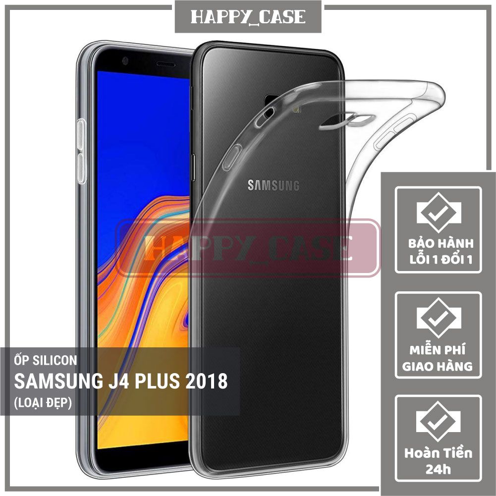 Ốp Lưng Điện Thoại Samsung J4 Plus 2018 (Loại Đẹp) Thin Transparent Silicon