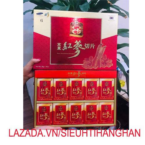 Hồng sâm lát tẩm mật ong Hàn Quốc SAMBOK 200g loại đặc biệt hồng sâm đỏ với mật ong tinh khiết